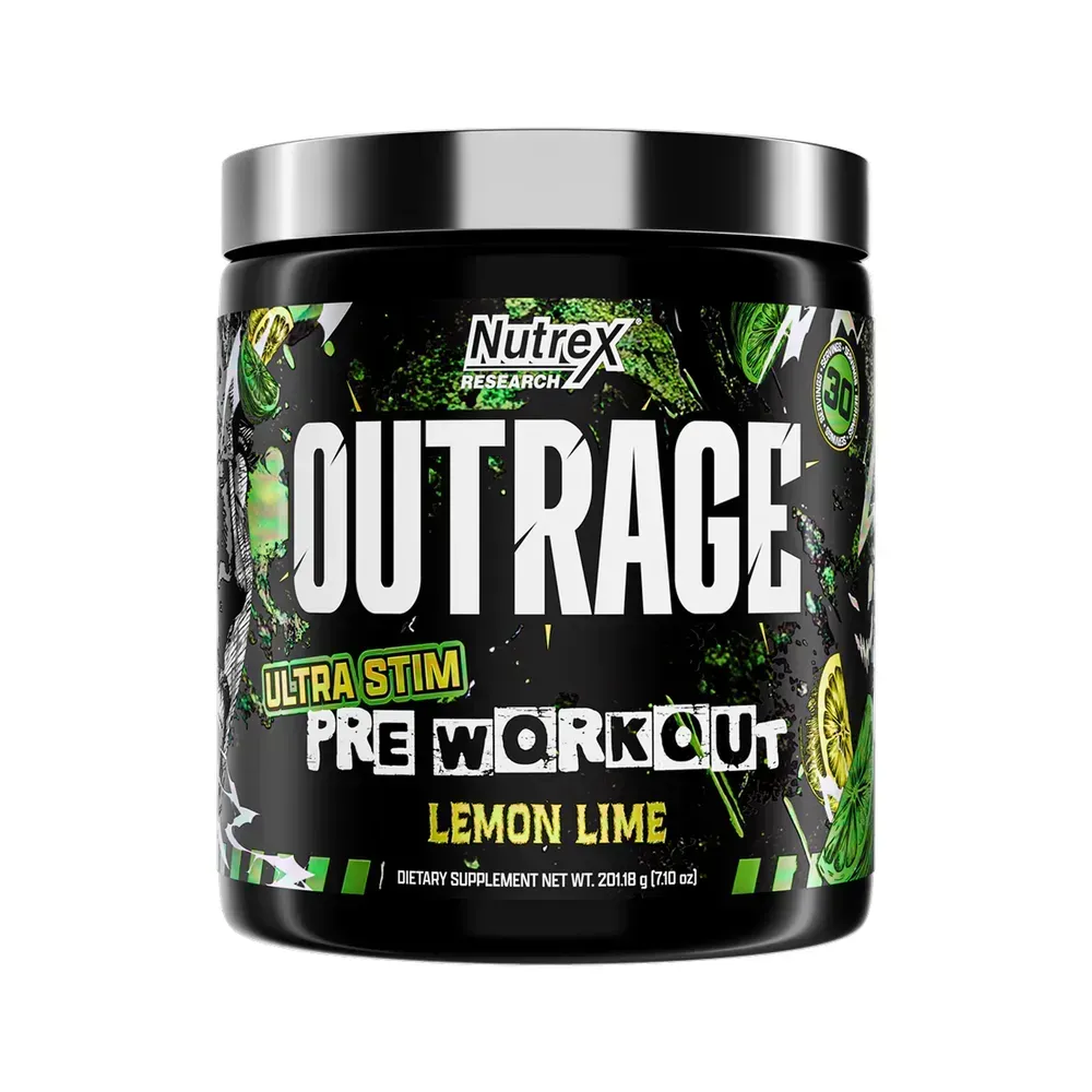 Nutrex Outrage High-Stim Pre-Workout 30 порцій, Лимон-лайм
