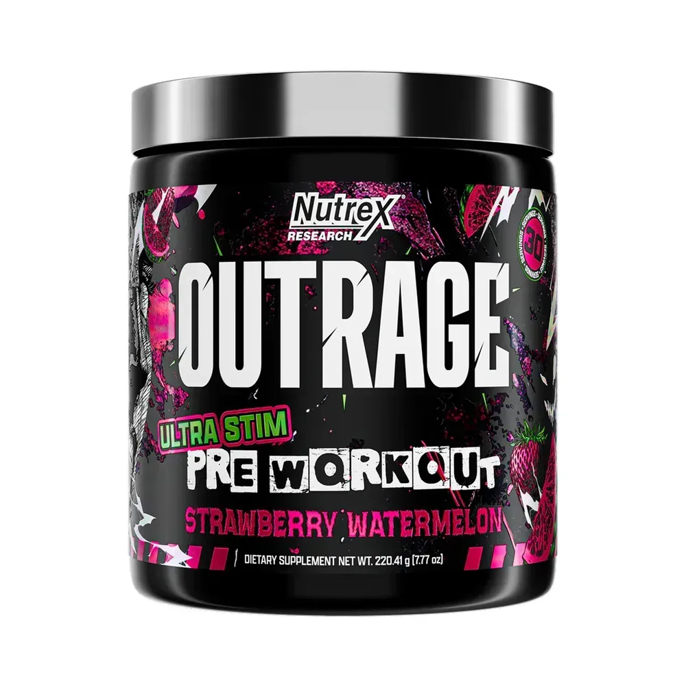 Nutrex Outrage High-Stim Pre-Workout 30 порцій, Полуниця і кавун