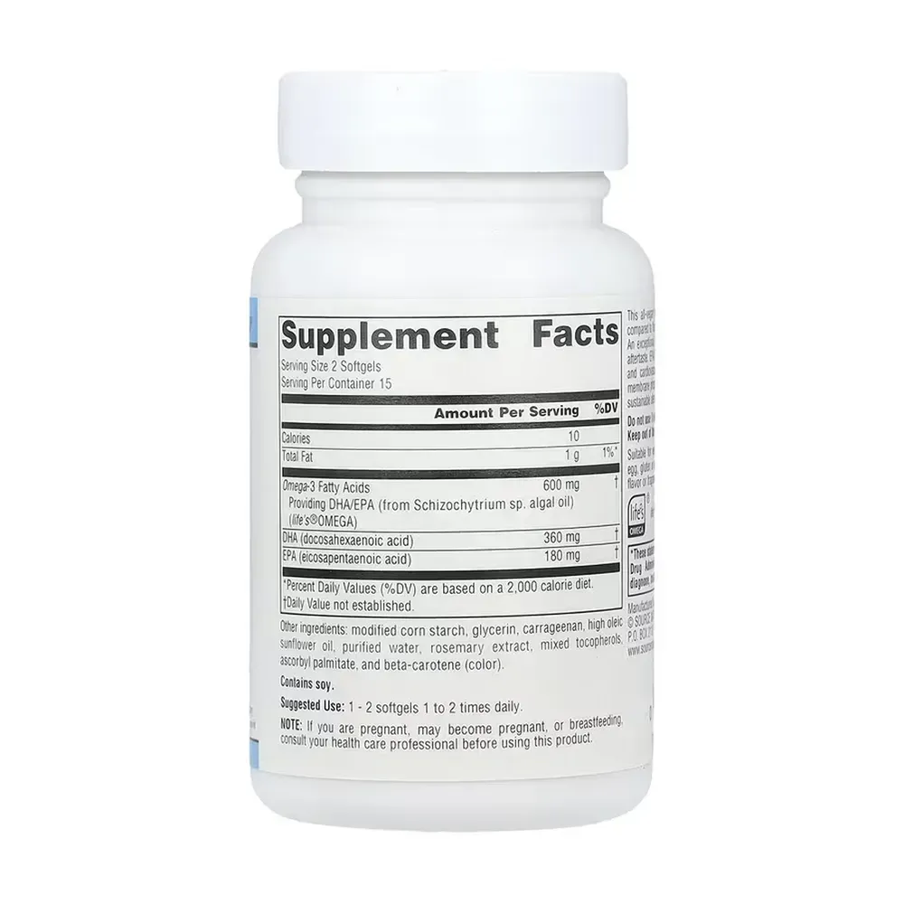 Vegan Omega-3s EPA-DHA 300 mg - 30 softgels