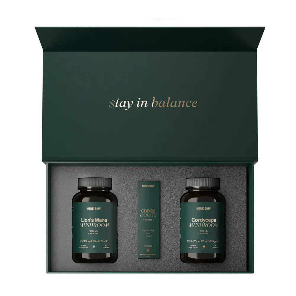 MIND SHI Mushroom+CBD Oil Premium Box