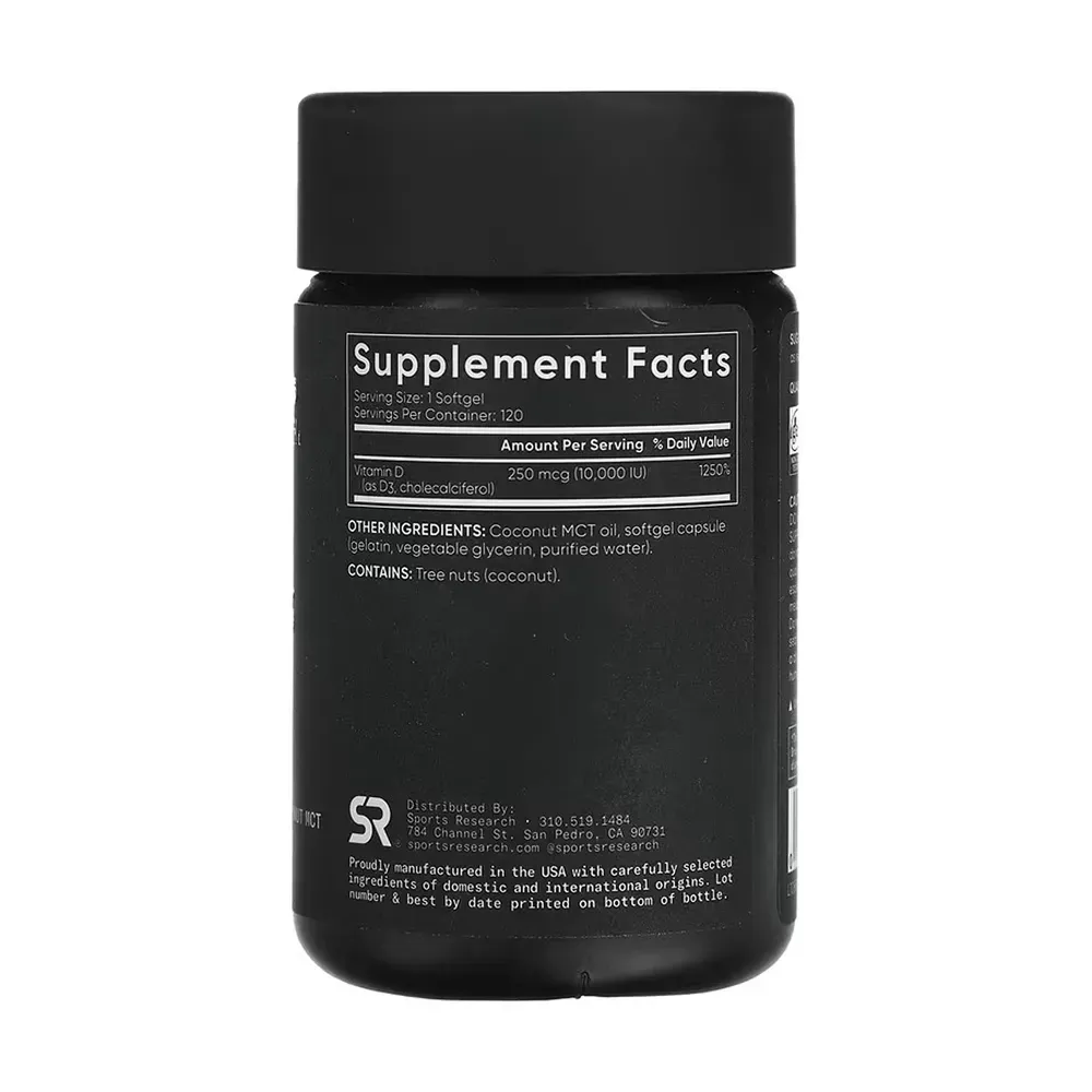 Vitamin D3 10000IU - 120 softgels