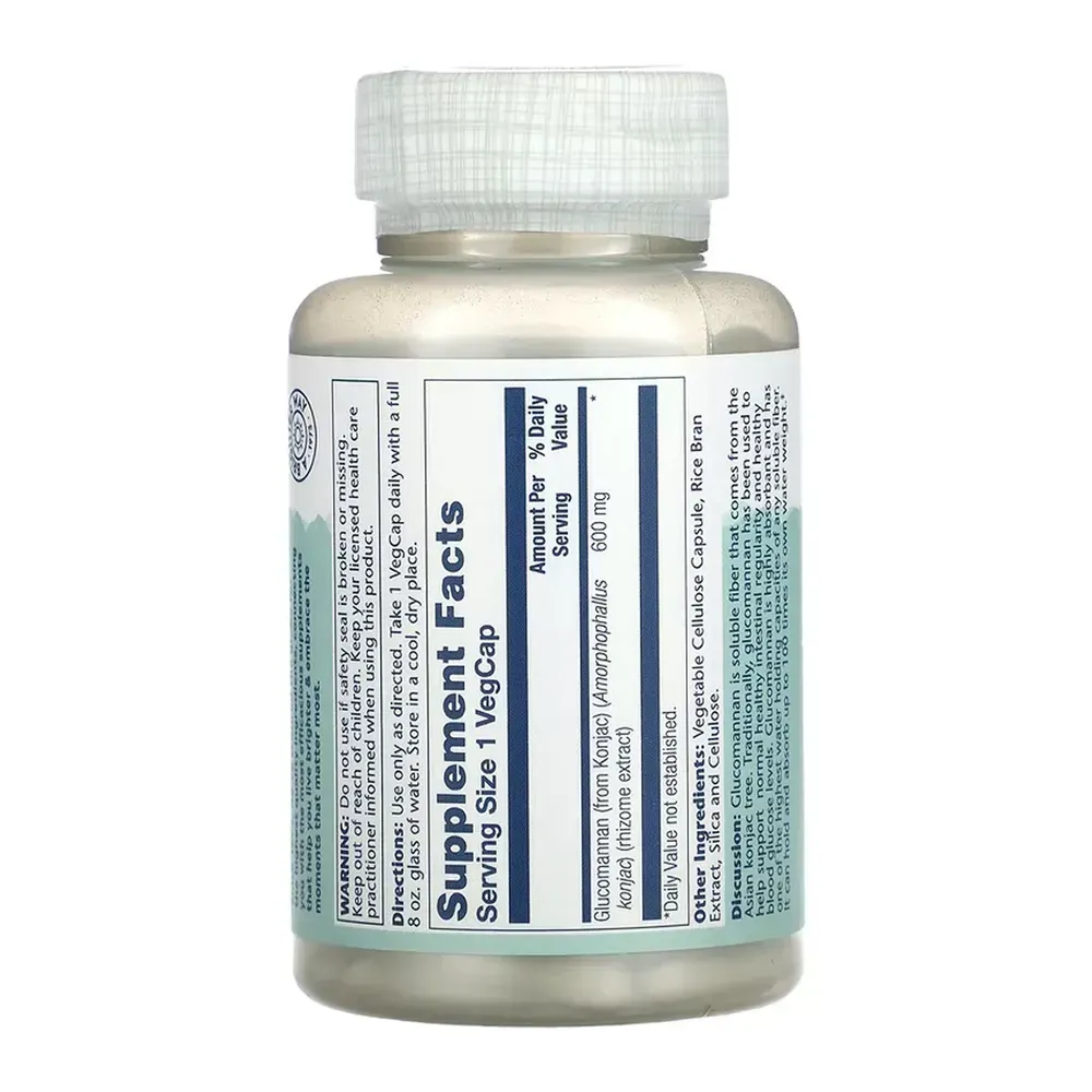 Glucomannan Rhizome Extract 600mg - 100 vcaps