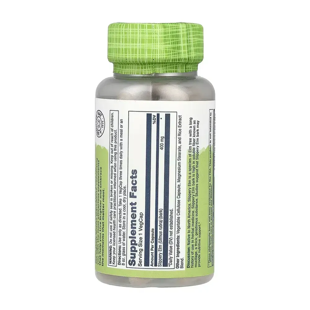 Slippery Elm Bark 400mg - 100 vcaps