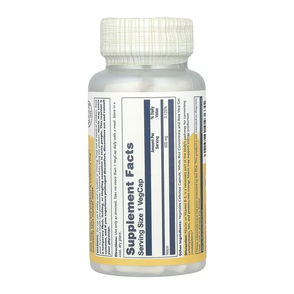 Niacin 500mg - 100 vcaps