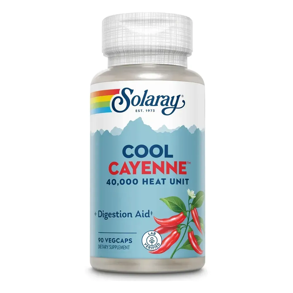 Cool Cayenne Pepper 40,000 HU 600mg - 90 vcaps