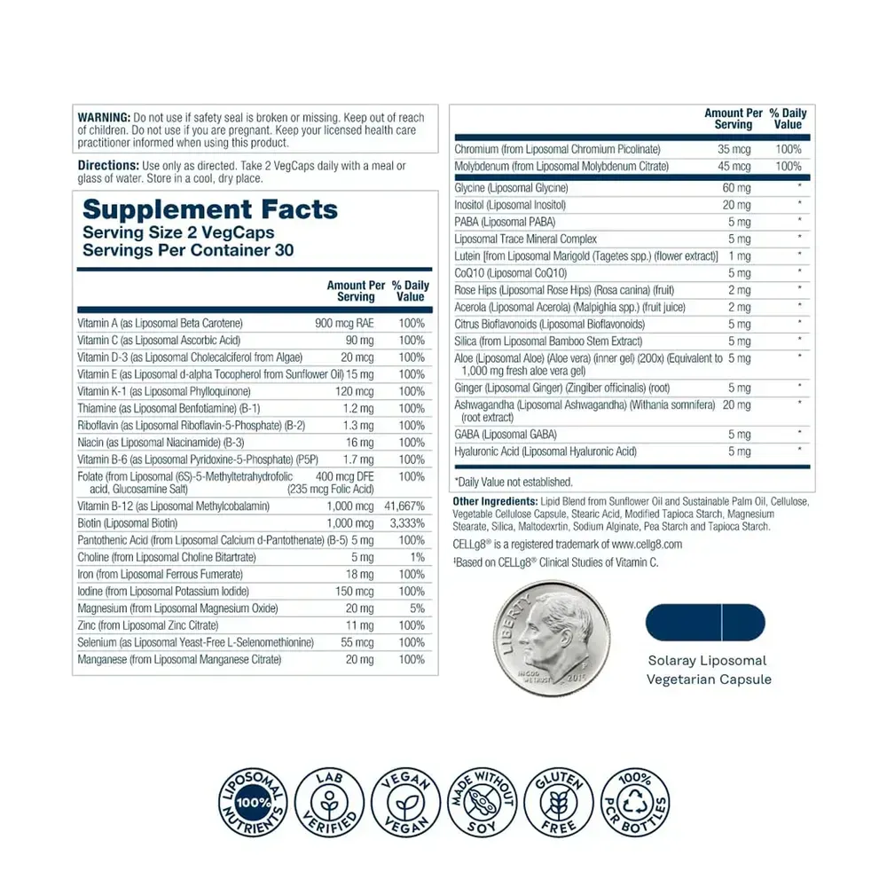 Liposomal Multivitamin Womens - 60 vcaps