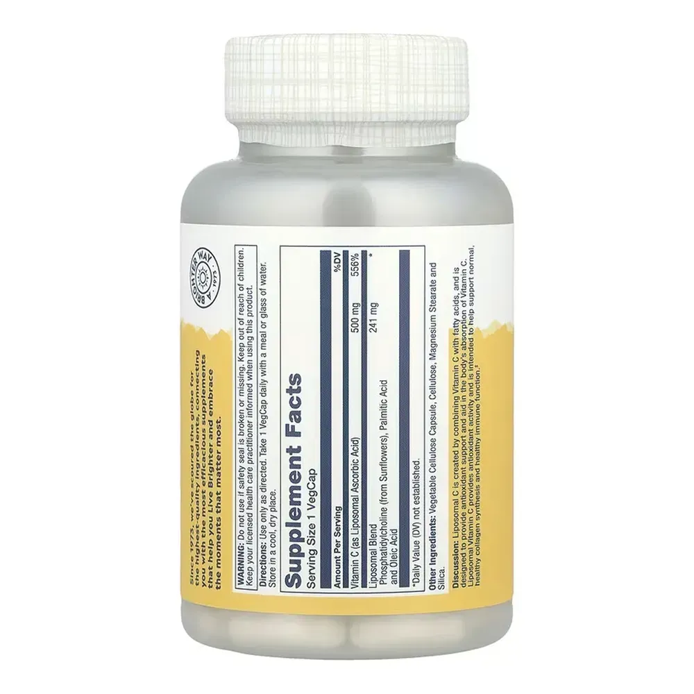 Liposomal Vitamin C 500mg - 100 vcaps