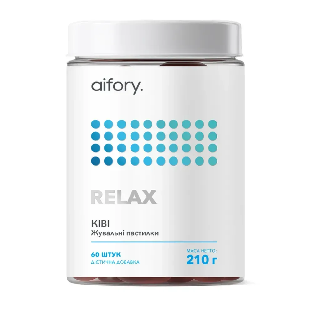 Aifory Relax - 60 chewable pastilles Kiwi, Ківі