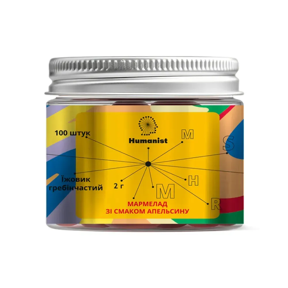 Humanist Lion’s Mane - 100 gummies Orange, Апельсин