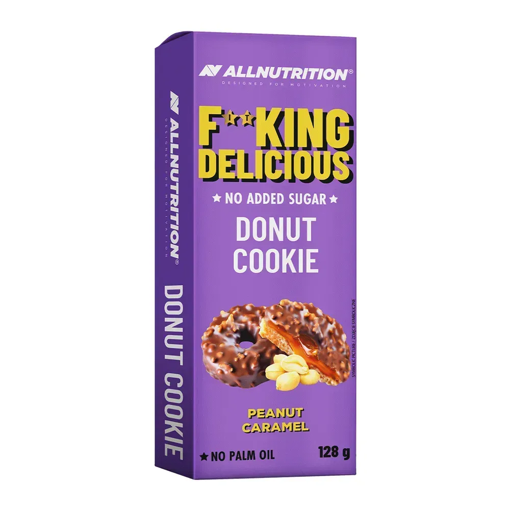 Fitking Delicious Donut Cookie - 128g Peanut Caramel