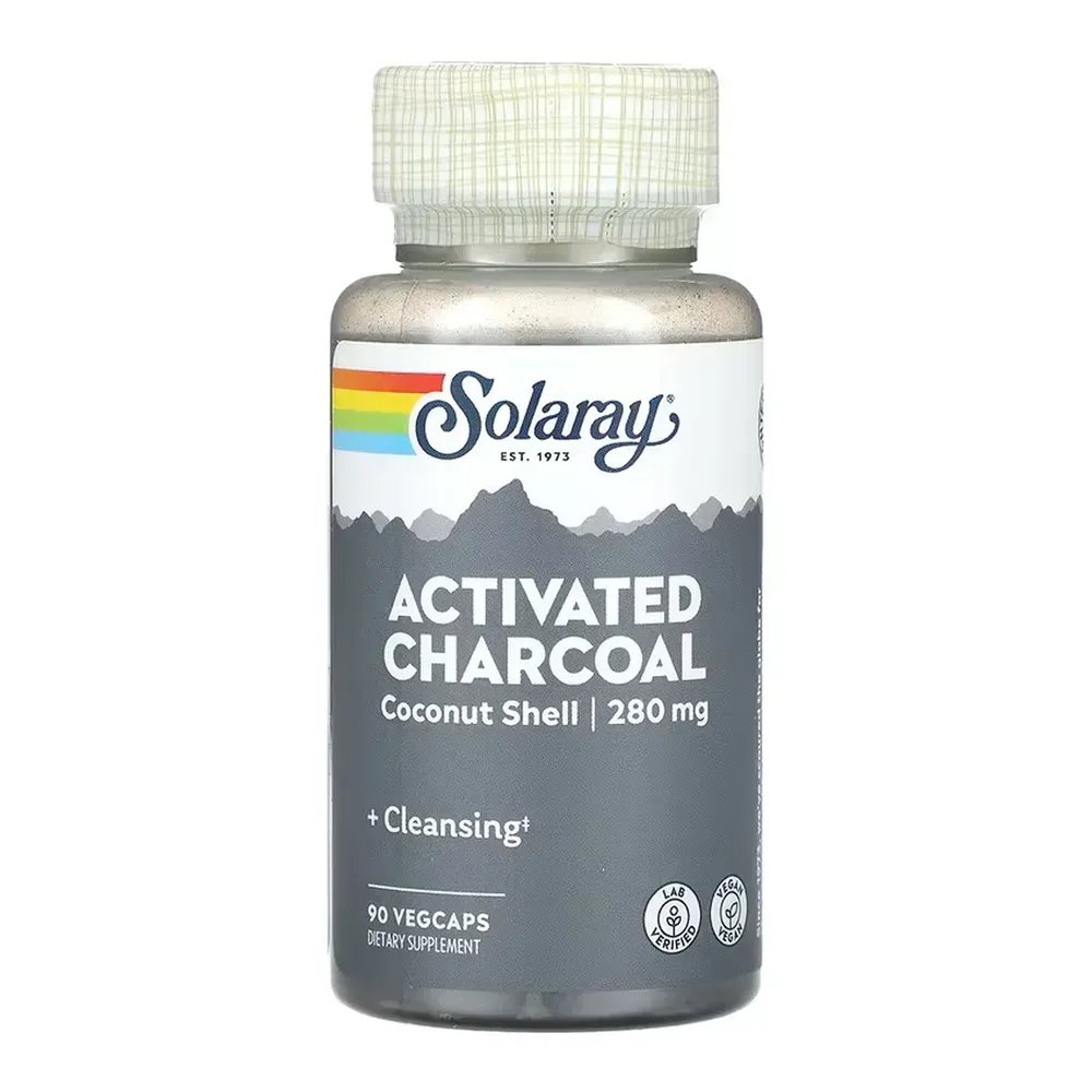Activated Charcoal, Coconut 280mg - 90 vcaps
