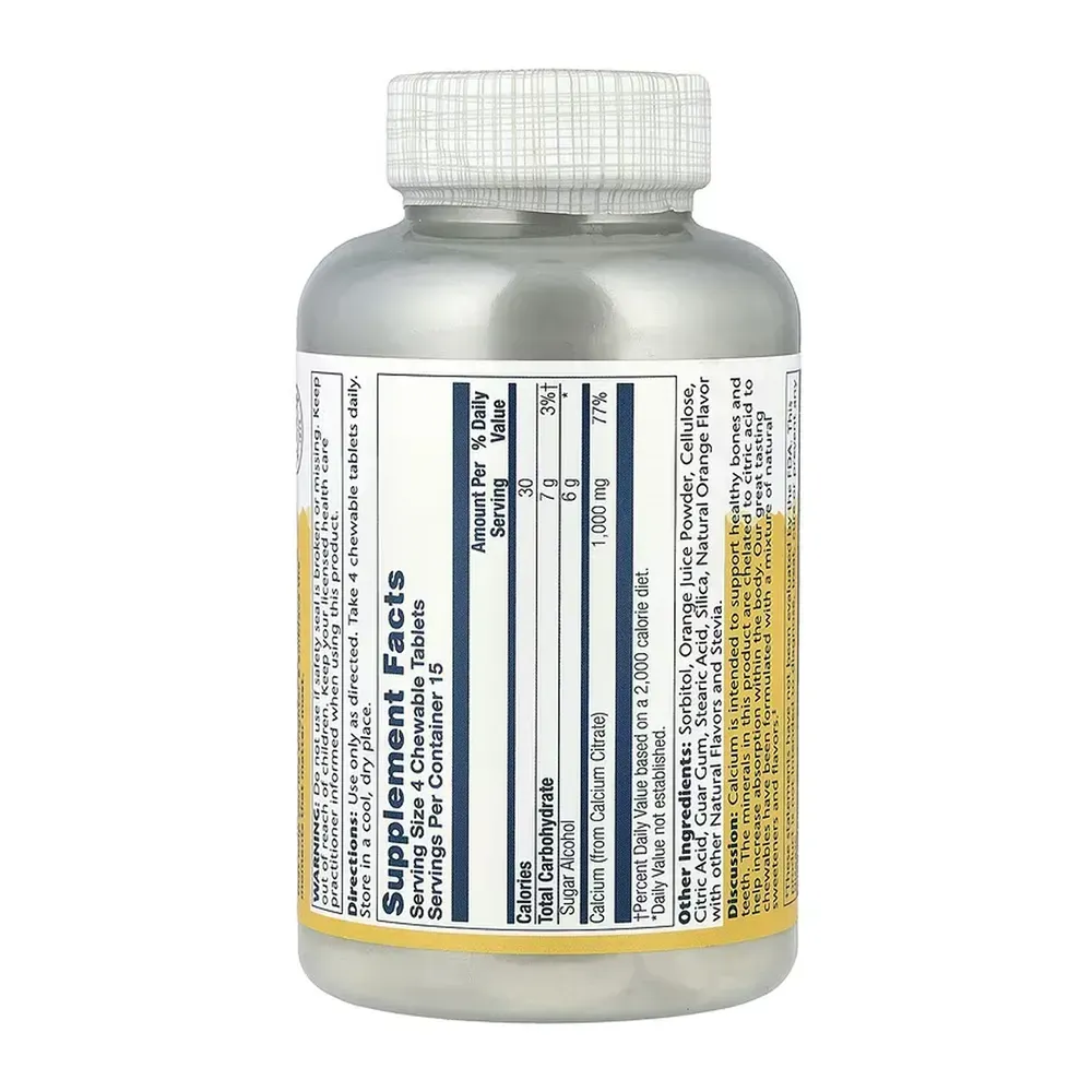 Calcium Citrate 1000mg - 60 chewables