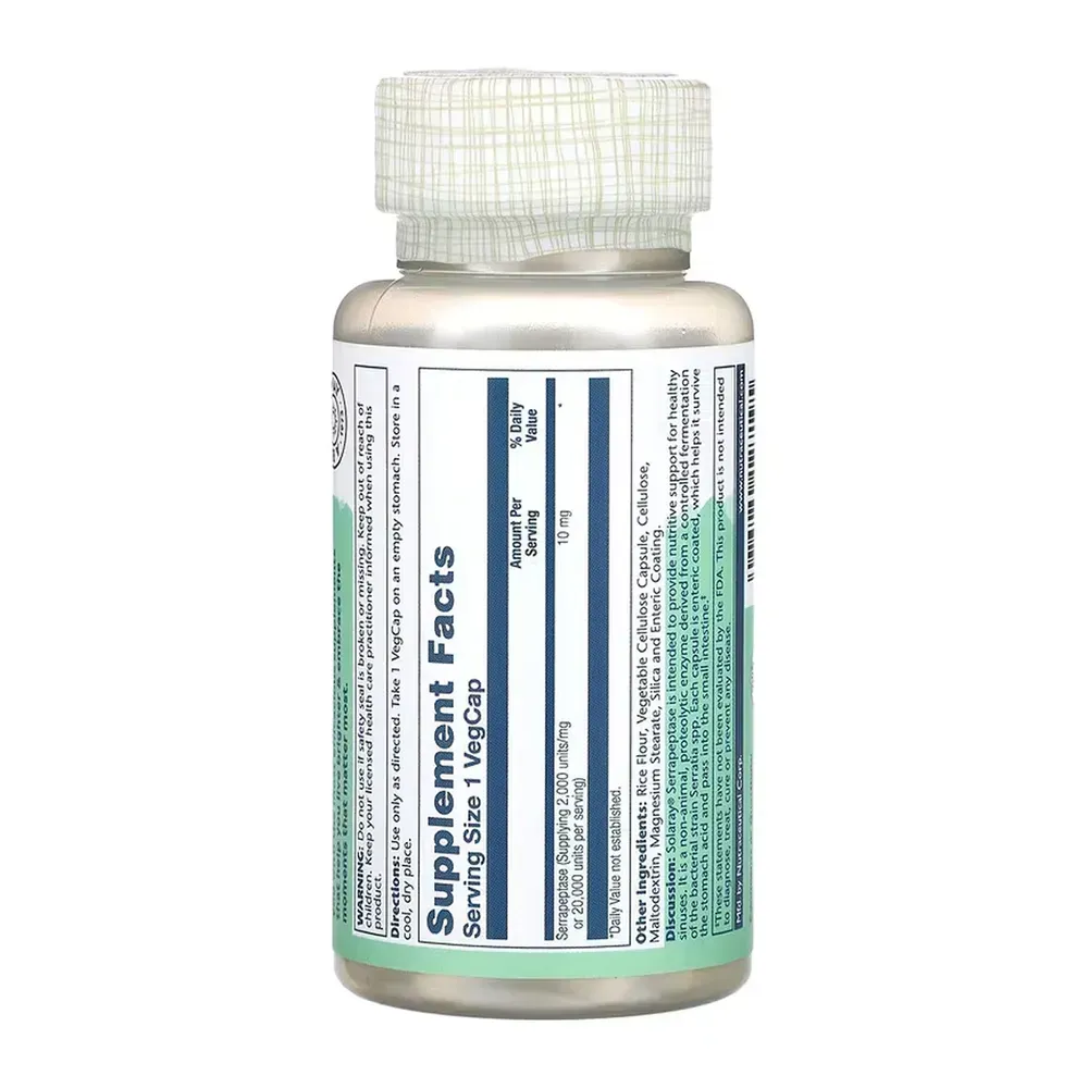 Serrapeptase 10mg - 90 vcaps
