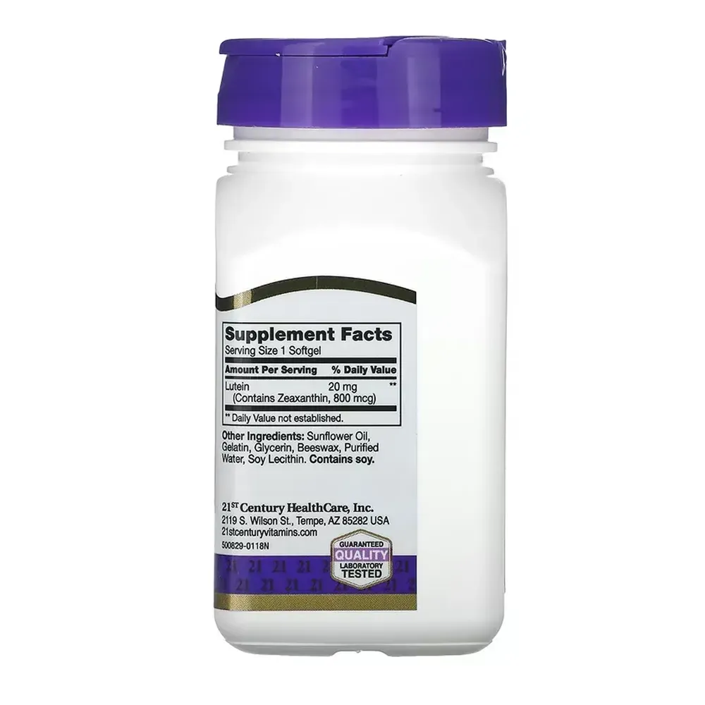 Lutein 20 mg - 60 softgels