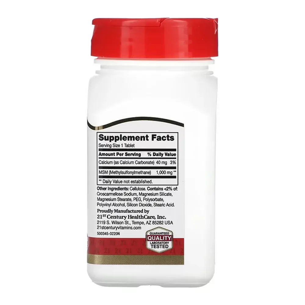 MSM 1000 mg - 90 tabs