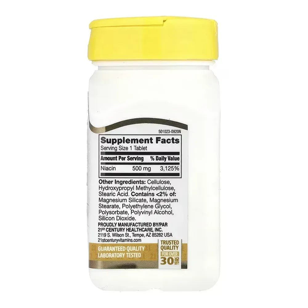 Niacin 500 mg - 100 tabs
