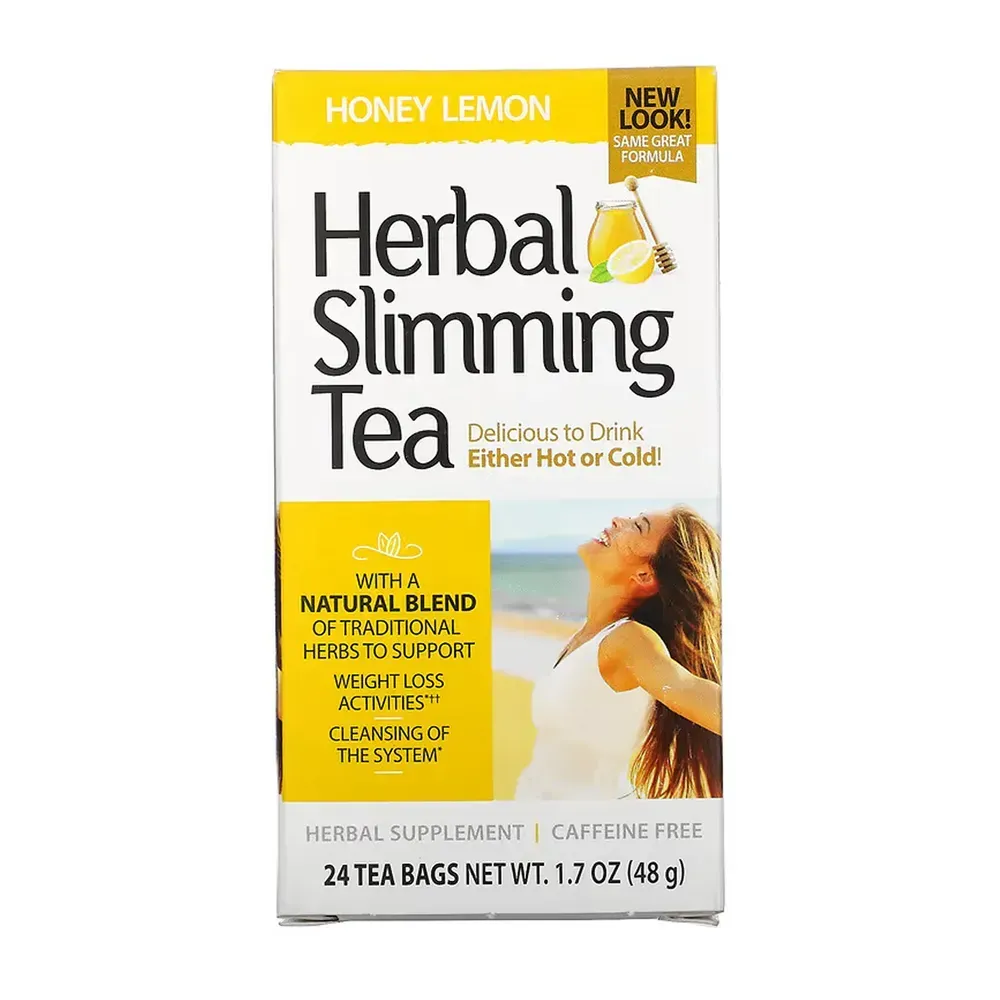 21st Century Slimming Tea - 24 bag Honey Lemon, Лимон