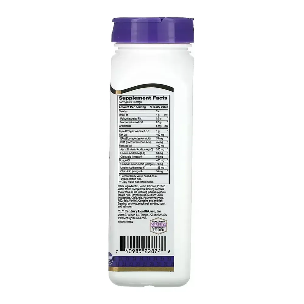 Triple Omega Complex Enteric Coated - 90 softgels