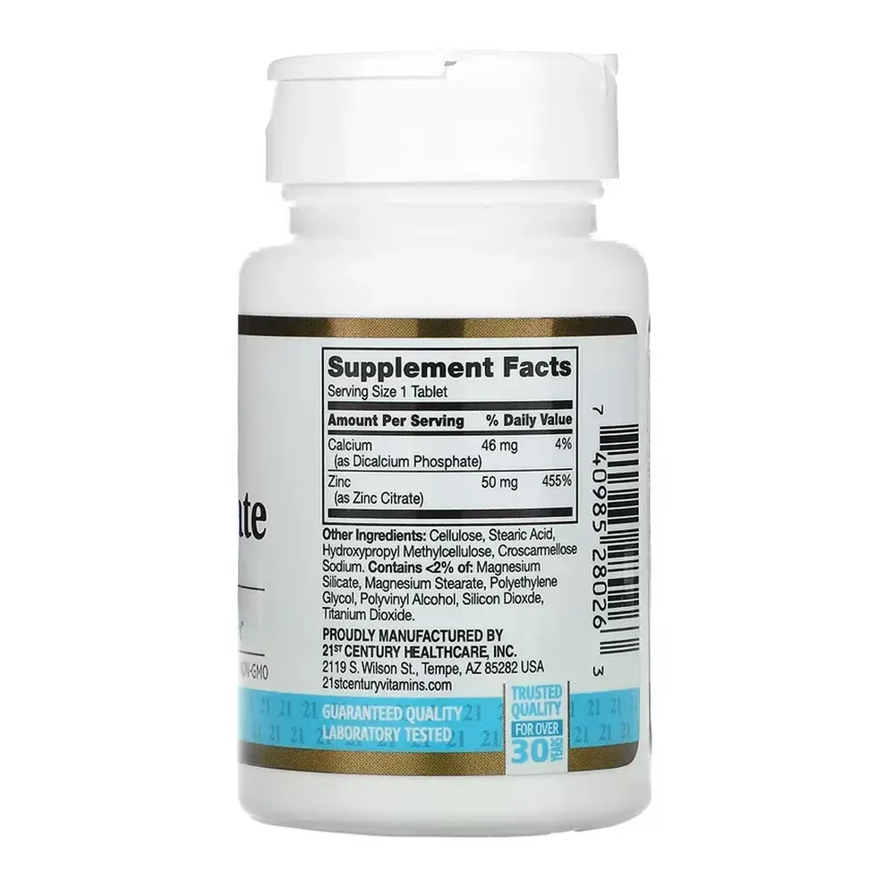 Zinc Citrate 50 mg - 60 tabs