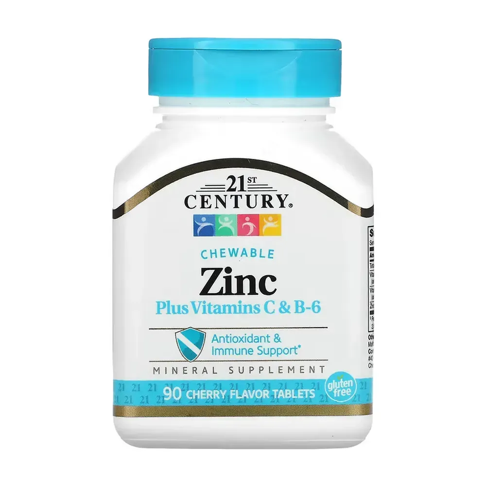 Zinc Plus Vitamins C & B-6 - 90 tabs Cherry