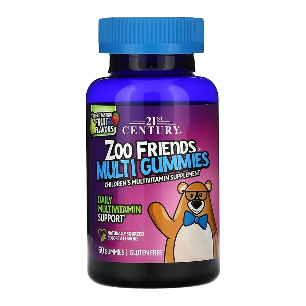 21st Century Zoo Friends Multi Gummies - 60 gummies