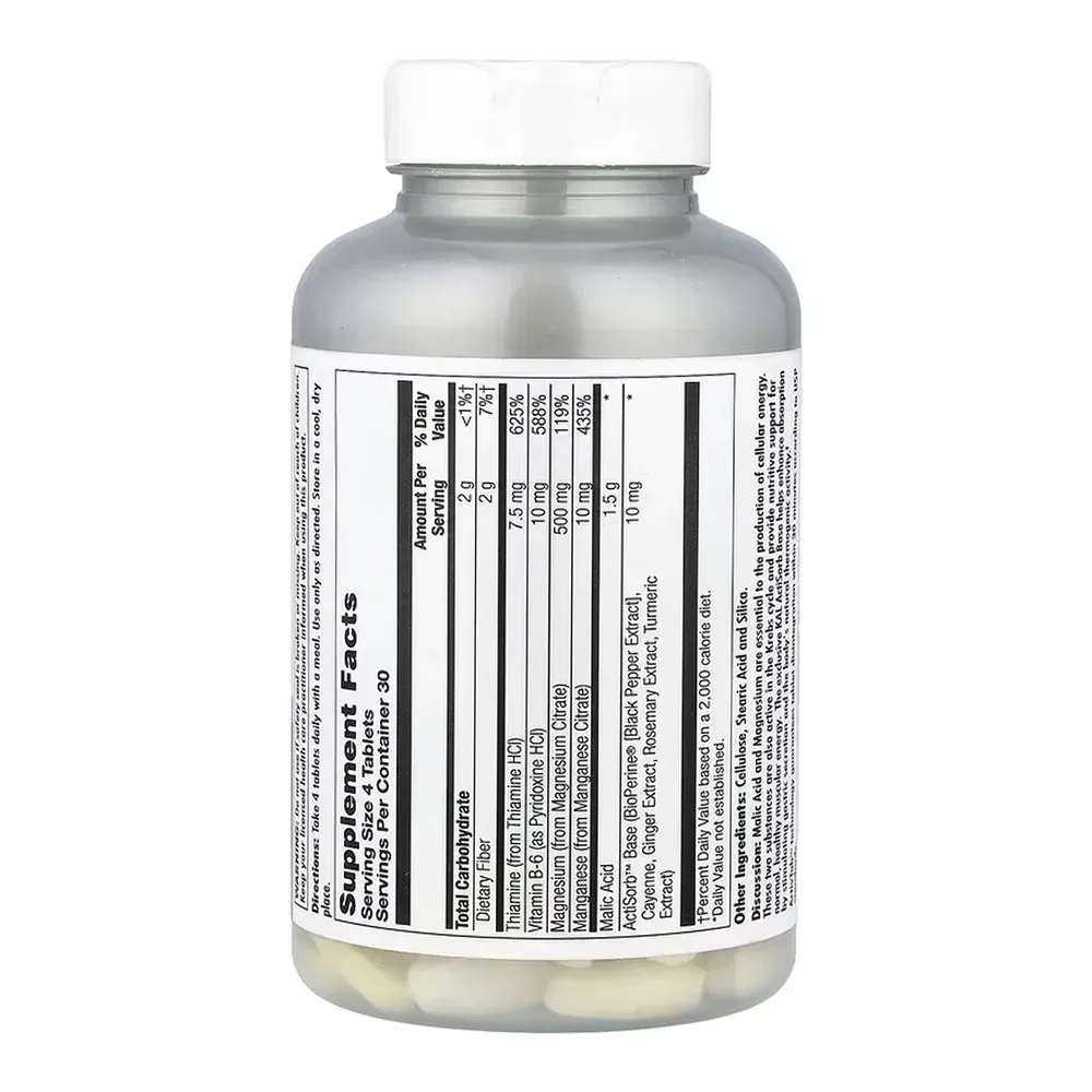 Malic Acid with Magnesium - 120 tabs