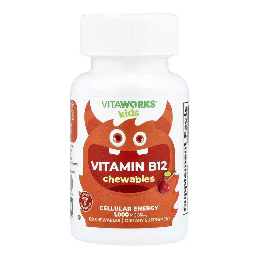 Lifeable VitaWorks Kids Vitamin B12 - 120 chewables