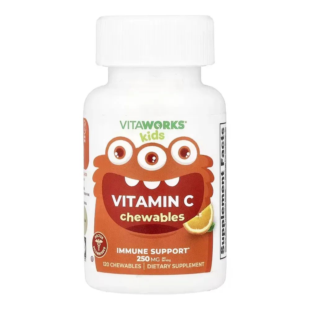 Lifeable VitaWorks Vitamin C Kids - 120 chewables Orange, Апельсин