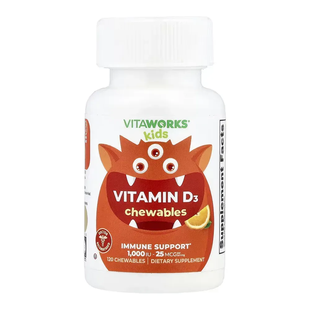 Lifeable VitaWorks Kids Vitamin D - 120 chewables