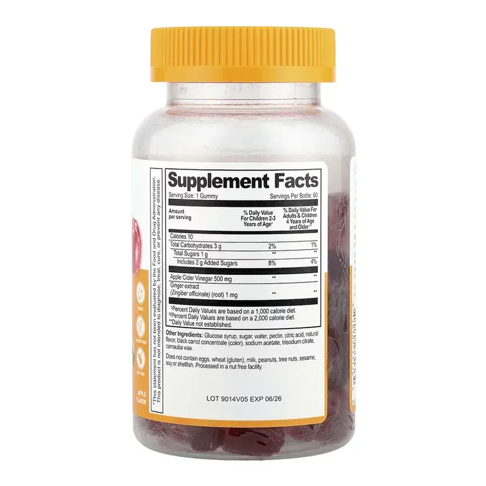 Lifeable Apple Cider Vinegar with the Mother Kids - 60 gummies, фото 2