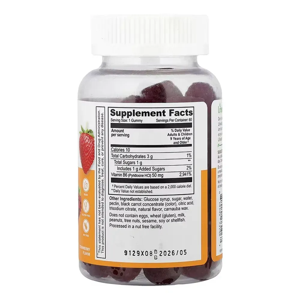 Lifeable Vitamin B6 Kids - 60 gummies, фото 2
