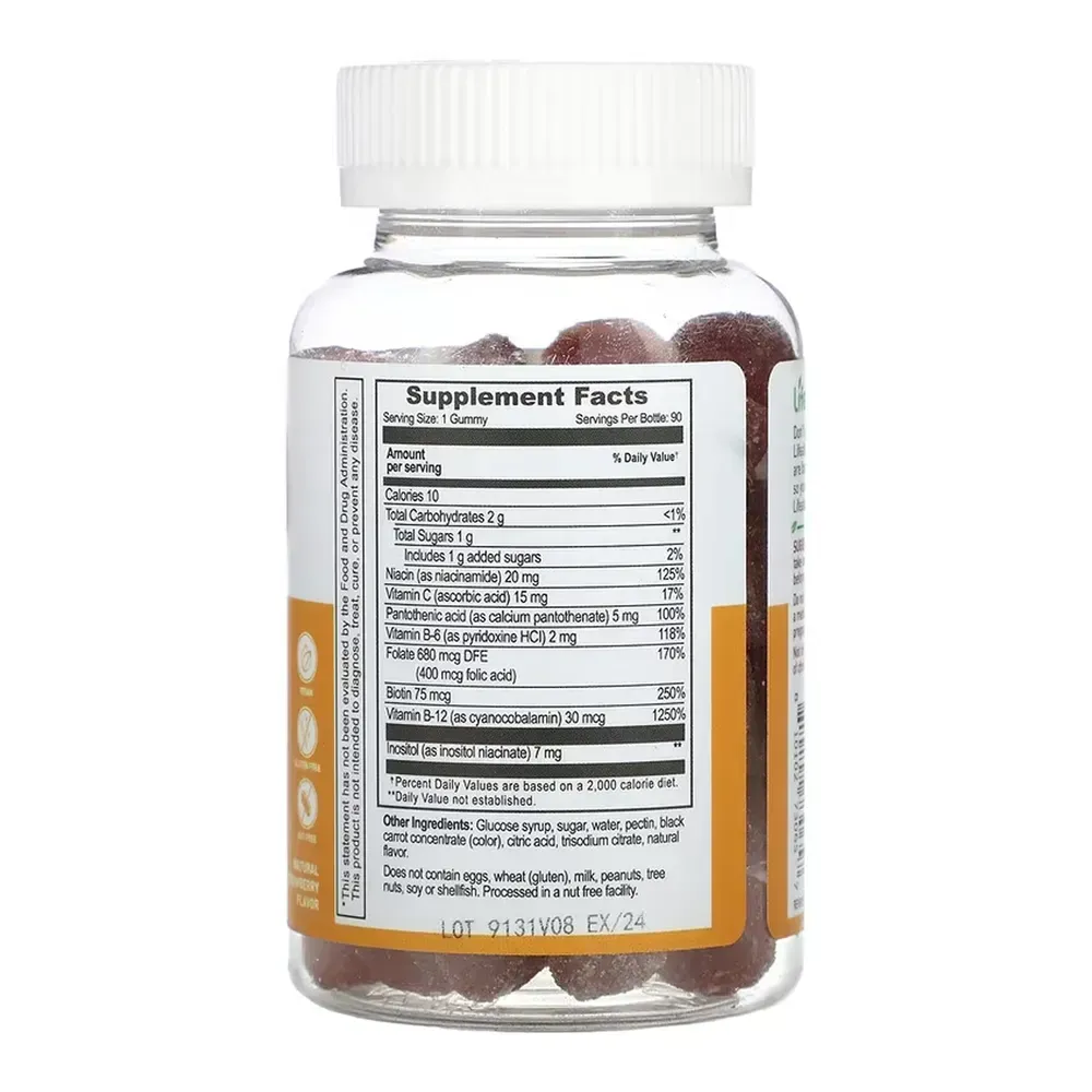 Lifeable B Complex + Vitamin C Adult - 60 gummies, фото 2