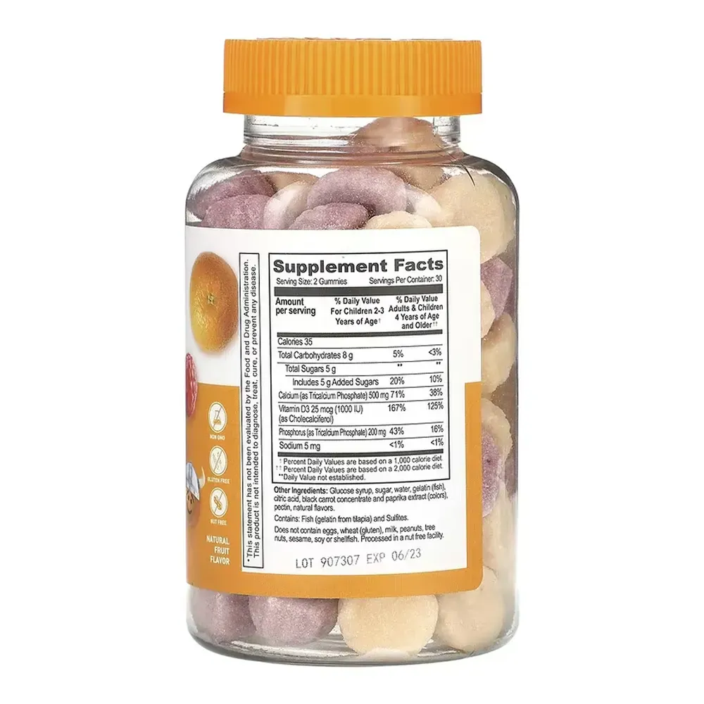Lifeable Calcium + Vitamin D Kids - 60 gummies, фото 2