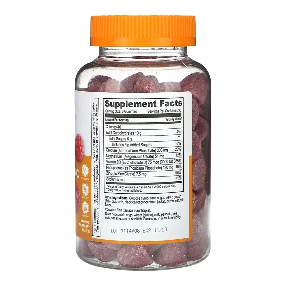 Lifeable Calcium Magnesium & Zinc + Vitamin D Adult - 90 gummies, фото 2