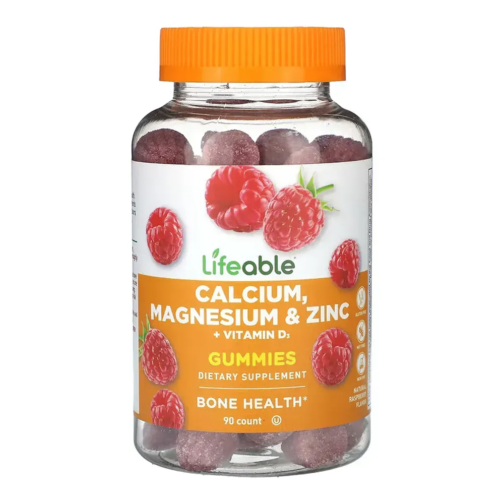 Lifeable Calcium Magnesium & Zinc + Vitamin D Adult - 90 gummies