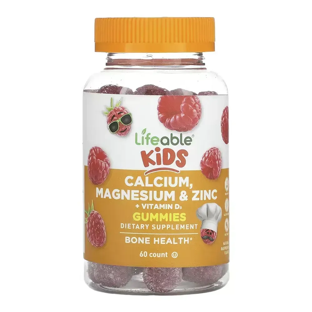 Lifeable Calcium Magnesium & Zinc + Vitamin D Kids - 60 gummies