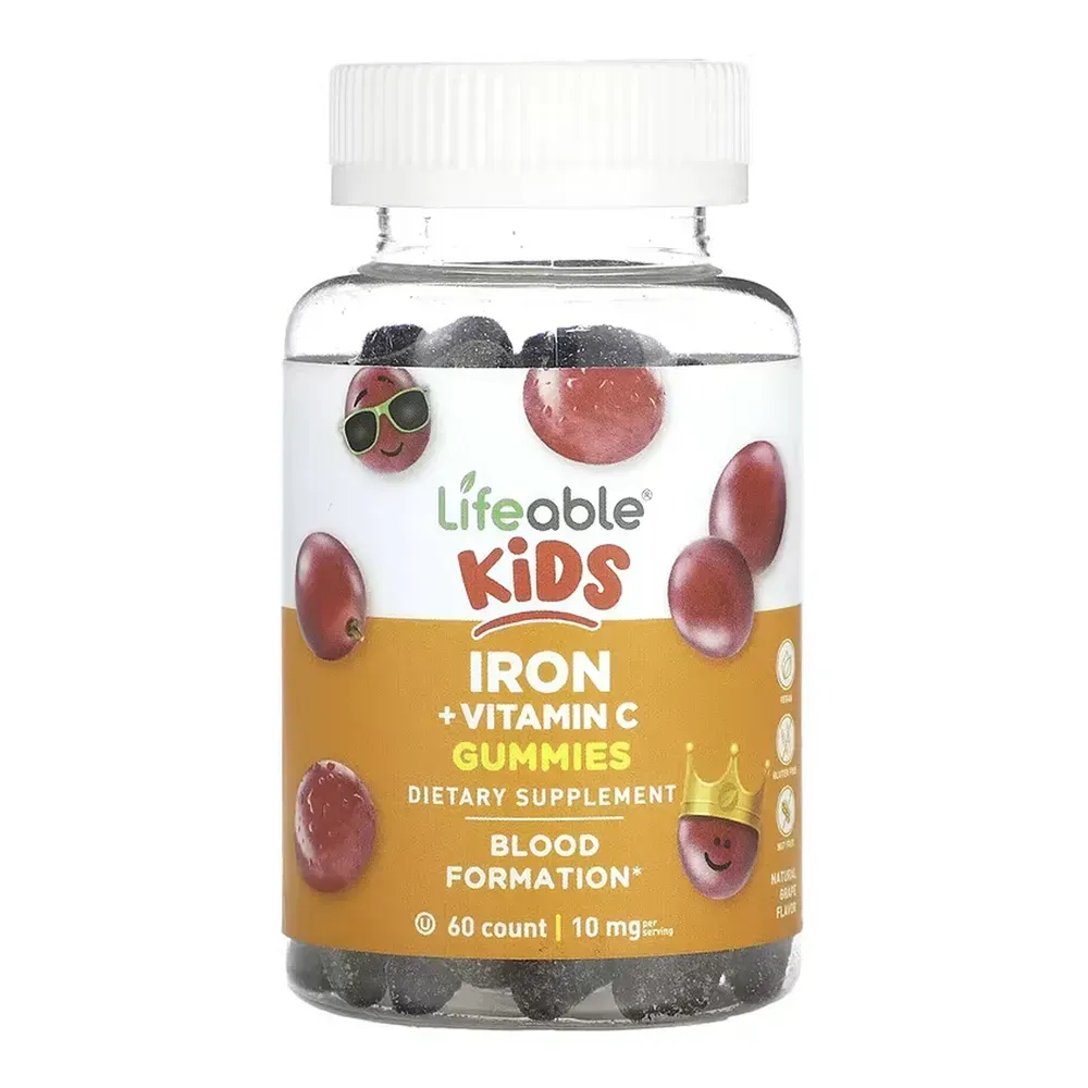 Lifeable Iron + Vitamin C Kids - 60 gummies