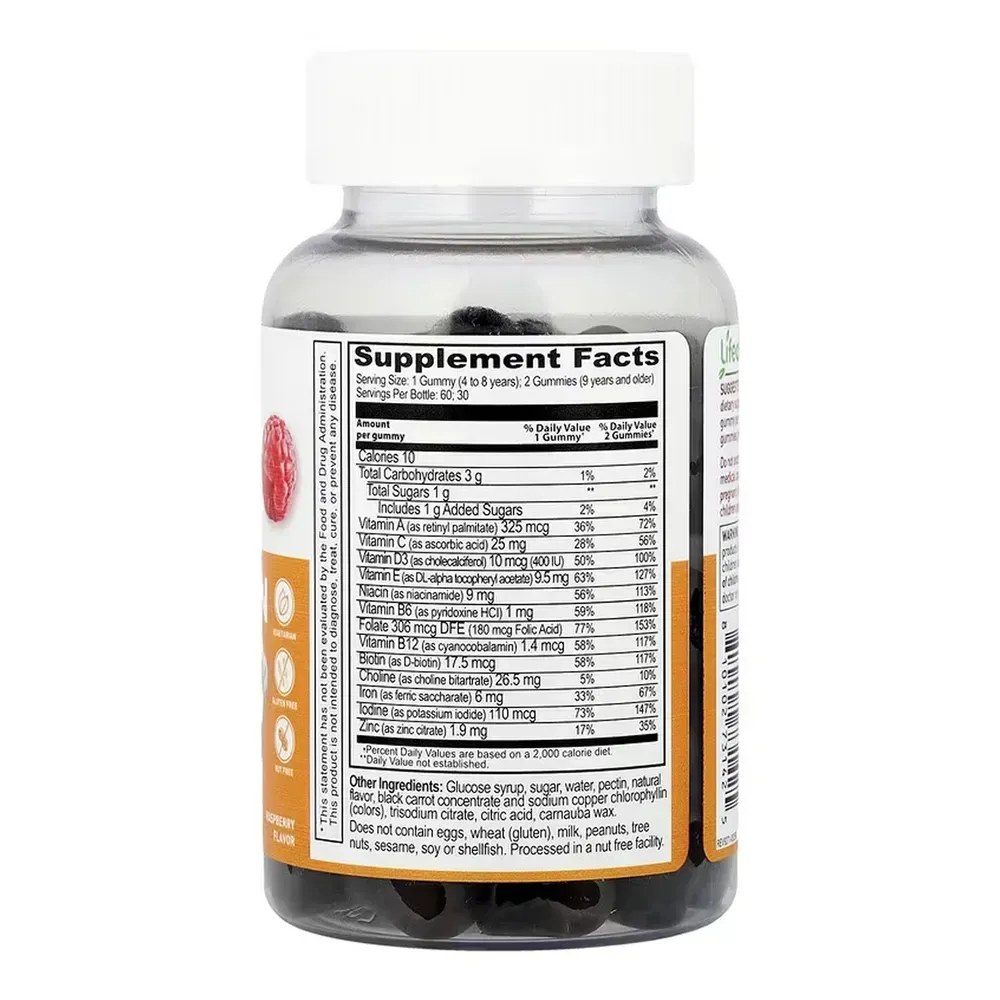 Lifeable Multivitamin with Iron Kids - 60 gummies, фото 2
