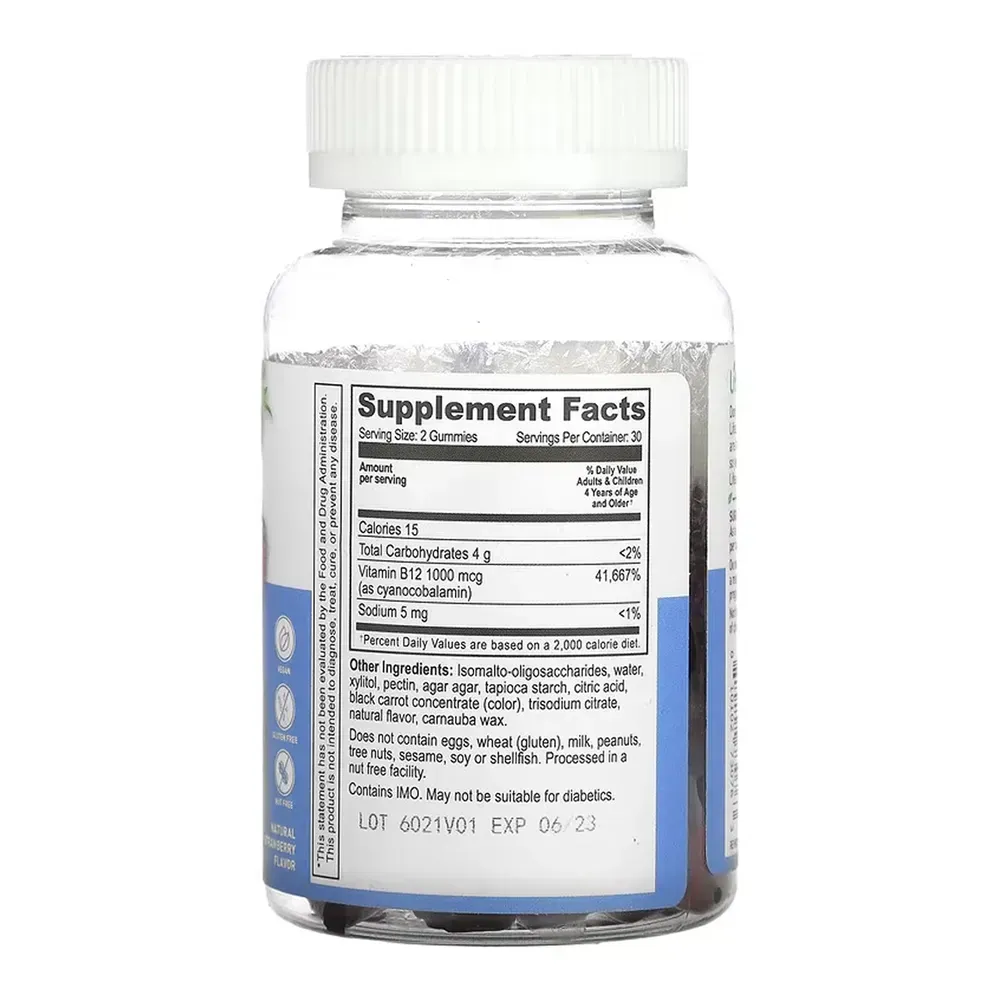 Lifeable Vitamin B12 Kids Sugar Free - 60 gummies, фото 2