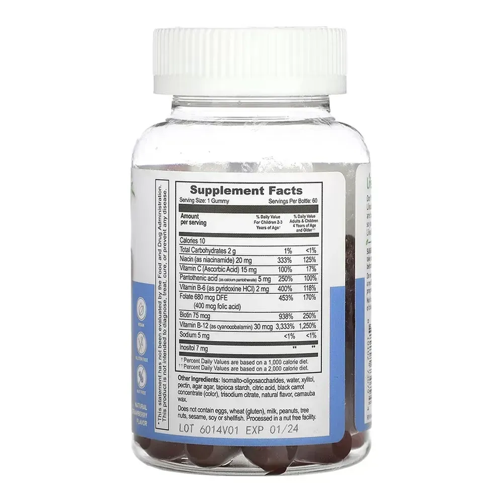 Lifeable B Complex + Vitamin C Kids Sugar Free - 60 gummies, фото 2