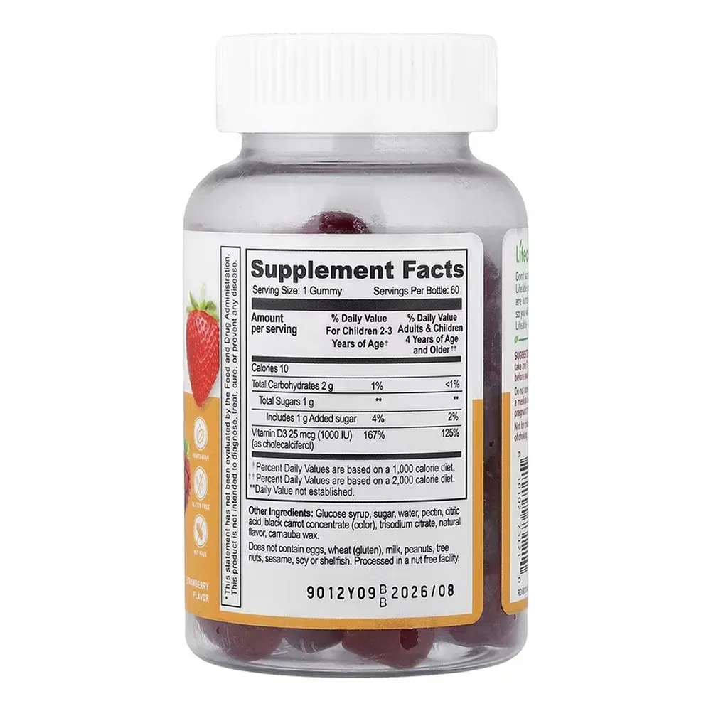 Lifeable Vitamin D Kids - 60 gummies, фото 2