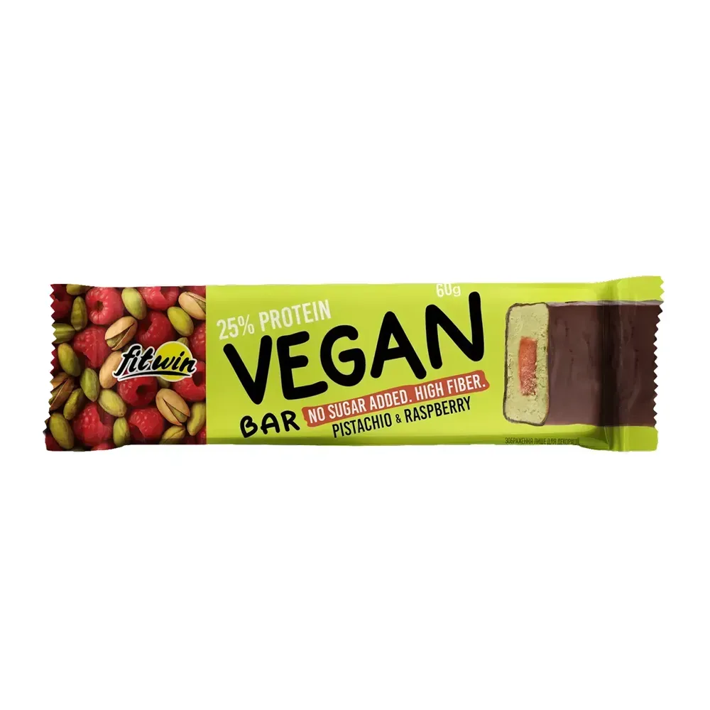 Vegan Bar - 12x60g Pistachio & Raspberry