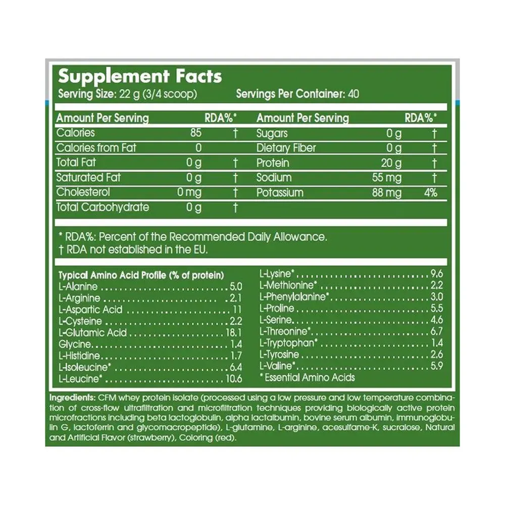 100% Whey Isolate - 2000g Salted Caramel