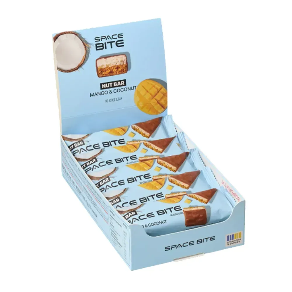 Space Bite Nut Bar - 10x40g Mango & Coconut