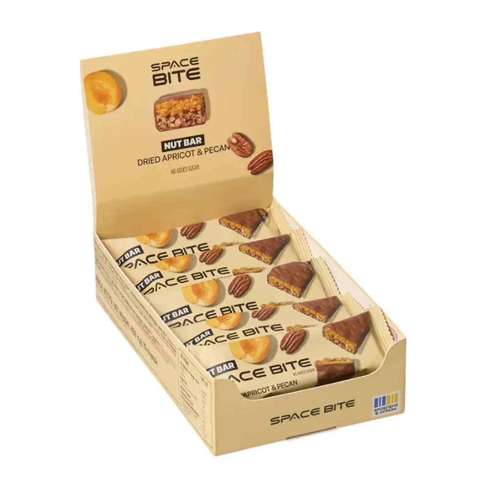 Space Bite Nut Bar - 10x40g Dried Apricot & Pecan