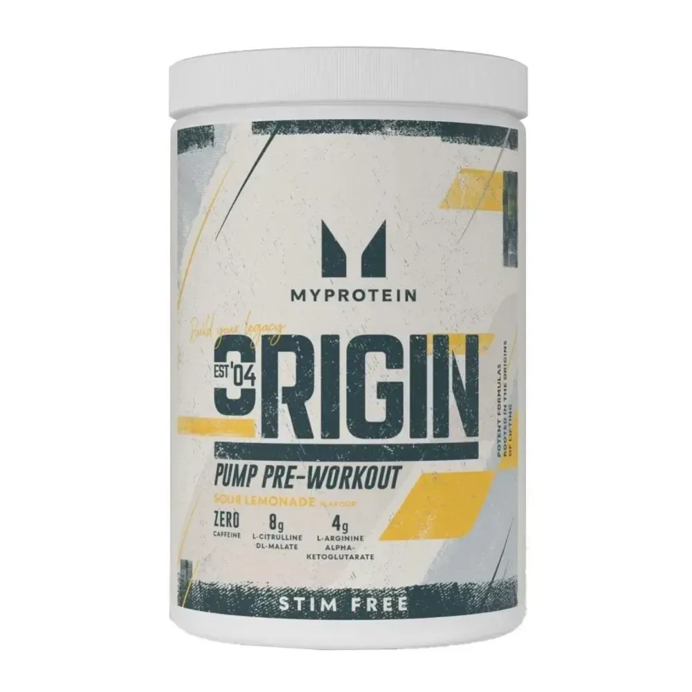MyProtein Origin Pre Workout Stim-Free Sour 30 порцій, Лимонад