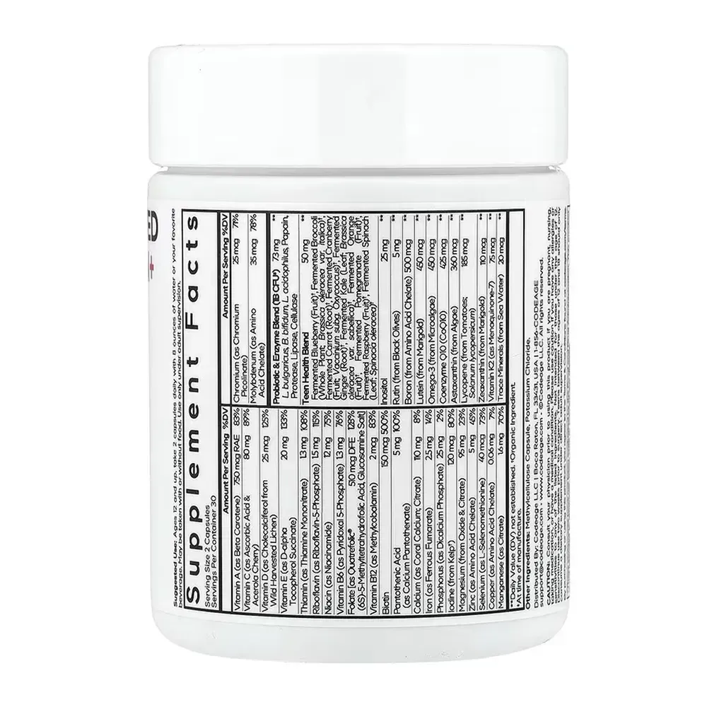 Teens Fermented Multivitamin - 60 vcaps