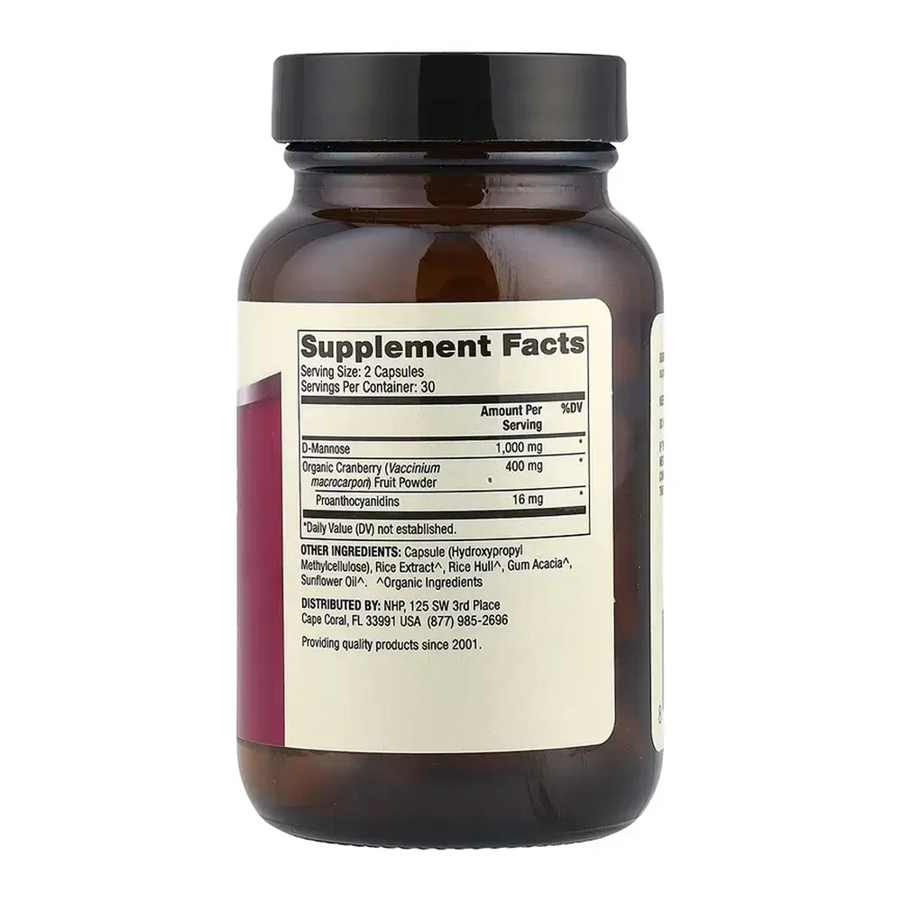 D-Mannose and Cranberry Extract - 60 caps