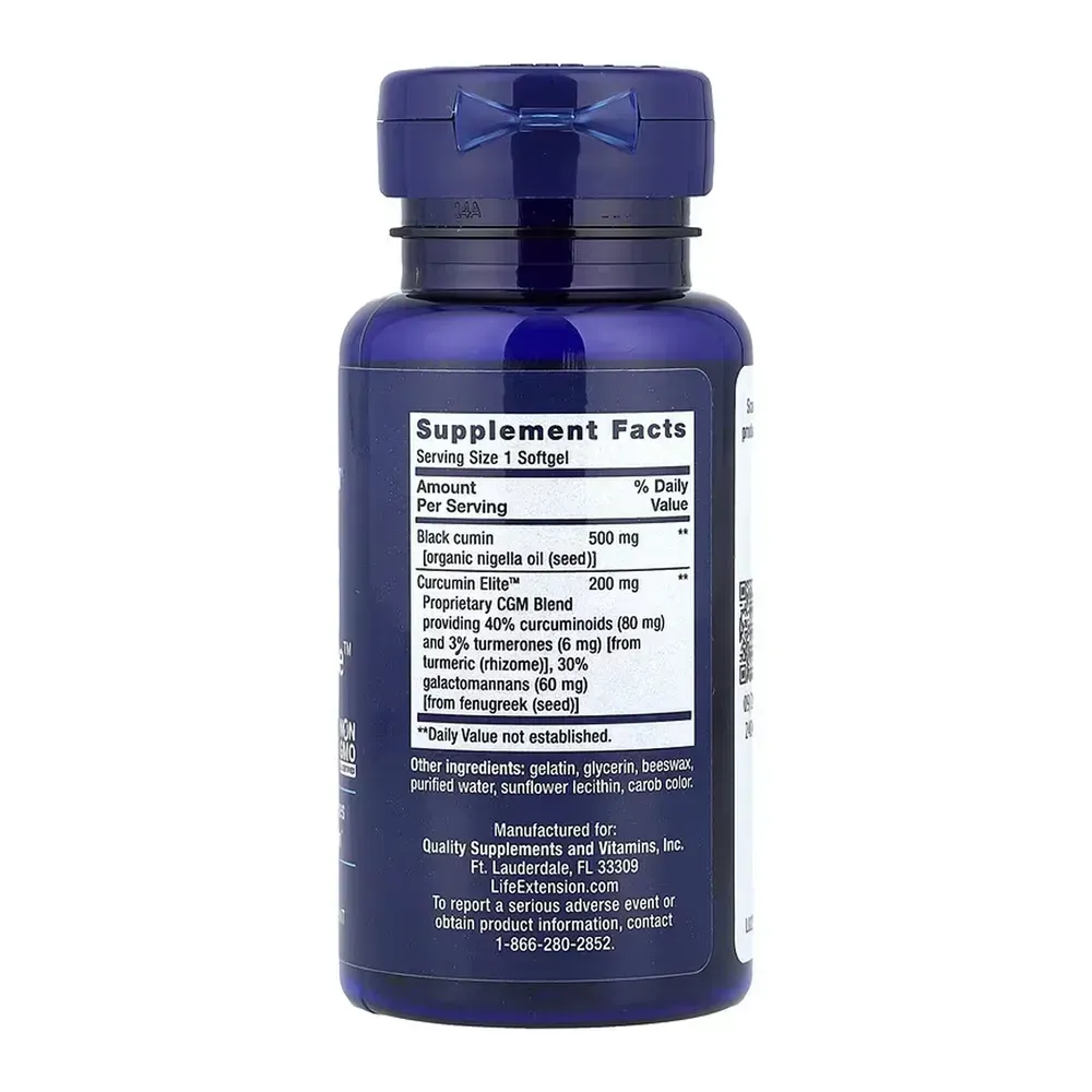 Black Cumin Seed Oil and Curcumin Elite™ - 60 softgels