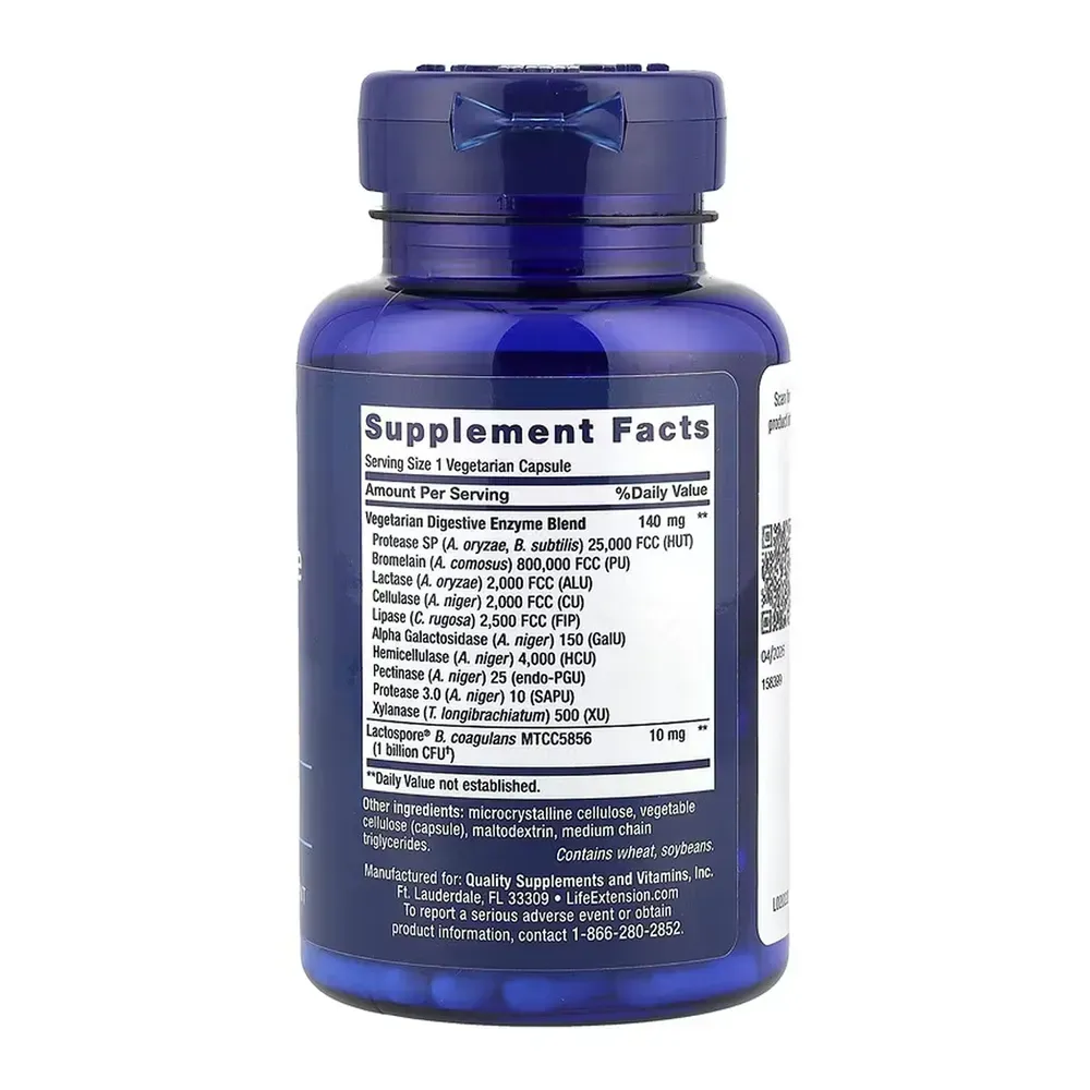 Enhanced Super Digestive Enzymes and Probiotics - 60 vcaps